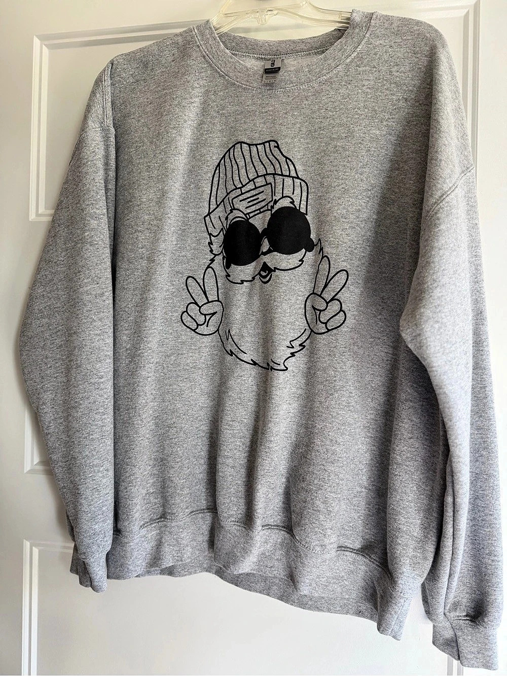 Gildan Heavy Blend Santa Crewneck Sweatshirt Large